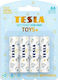 Tesla Batteries Toys+ Blue Baterii Alcaline AA 1.5V 4buc