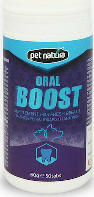 Pet Natura Oral Boost Tablets for Dogs για Δροσερή και Ευχάριστη Αναπνοή 50 Δισκία 50 tabs