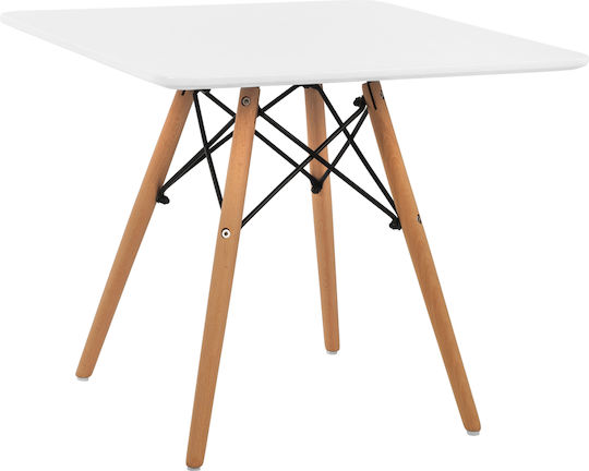 Tisch Minimal Kid Kindertisch aus Holz Weiß FB98452.01 Freebox