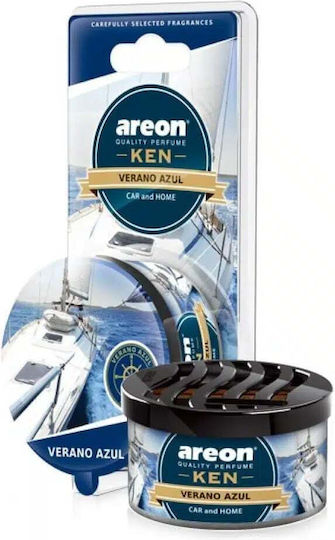Areon Car Air Freshener Can Console/Dashboard Ken Blister Verano Azul 35gr