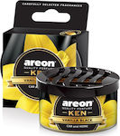 Areon Car Air Freshener Can Console/Dashboard Ken Blister Vanilla Black 35gr