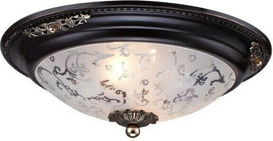 Maytoni Diametrik Deckenleuchte 33 cm Braun mit E27-Fassung