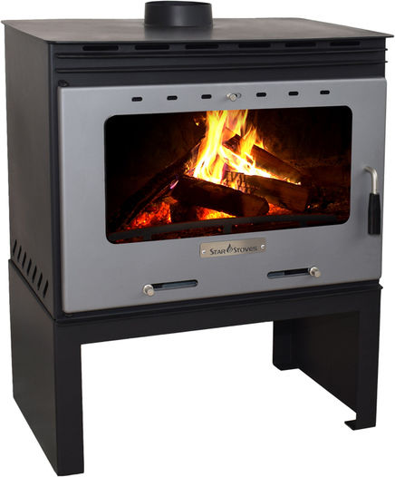 Starstoves ST2070 Χαλύβδινη Ξυλόσομπα Αερόθερμη 17.4kW Γκρι