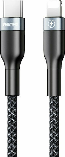 Remax Sury 2 Braided USB-C to Lightning Cable 18W Black 1m (RC-009)