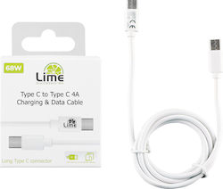 Lime LCC01 USB 2.0 USB-C male - USB-C 1m (65305) Lime LCC01 USB 2.0 USB-C male - USB-C 1m (65305)