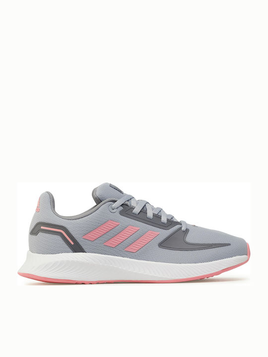 Adidas Αθλητικά Παιδικά Παπούτσια Running Runfalcon 2.0 K Halo Silver / Super Pop / Grey Three