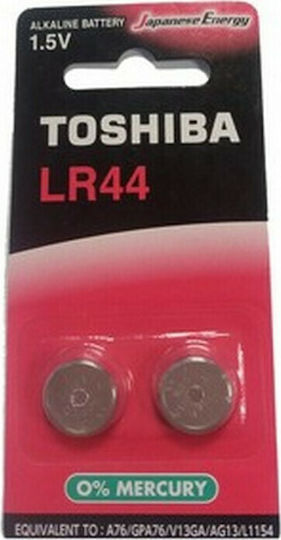 Toshiba Алкални Батерии За часовници LR44 1.5V 2бр
