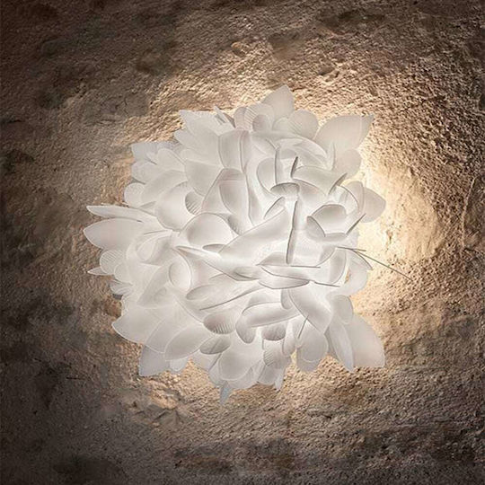 Slamp Veli Foliage Mini Πλαφονιέρα Οροφής Λευκή με Ντουί E27