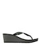 Cinteo Superheel Σαγιονάρες με Πλατφόρμα σε Μαύρο Χρώμα