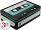 Nostalgic Art Flat Retro Box Allgemeine Verwendung mit Deckel Metallisch 23x16x7cm