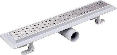 Tema Kare 93766 Stainless Steel Channel Floor with Output 50mm and Size 60x6.5cm Silver