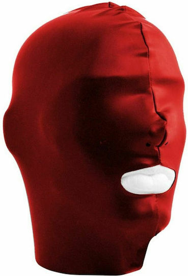 Mister B Datex Hood Mouth Open Only BDSM Μάσκα σε Κόκκινο Χρώμα