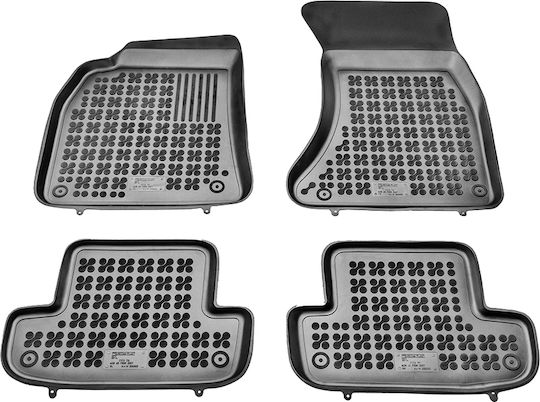 Rezaw Plast Set of Front and Rear Mats 4pcs Tray Type for Audi A5 2007-2016 Black