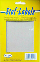 Stef Labels 800 Αυτοκόλλητες Ετικέτες Στρογγυλές σε Διάφανο Χρώμα 19mm