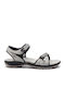 Adib Flache Sandalen für Damen Sportlich in Gray Farbe