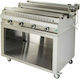 Sergas SG77D Spit Grill LPG with Base 26kW with Dimensions 86x127x119cm