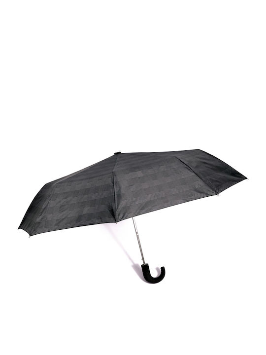 Benzi Ομπρέλα Βροχής Σπαστή Black Checked
