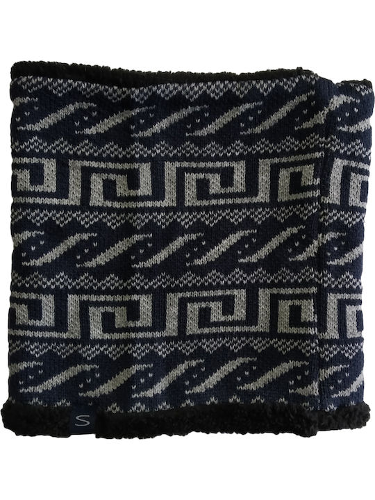 Stamion Ανδρικό Κασκόλ Fleece Μπλε