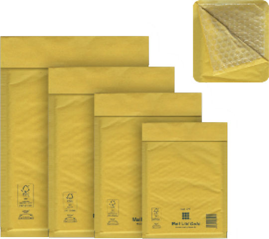 Sealed Air Envelope Bag Type with Bubble Wrap 1pcs in Yellow Color Lite Gold