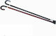 Adco Wooden Cane with Cellulose Handle Walking Stick Black 06160.01