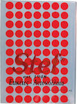 Stef Labels 3080Stück Klebeetiketten in Rot Farbe 11.5mm