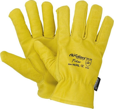 Galaxy Polar Safety Glofe Leather Yellow