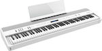 Roland (us) Electric Stage Piano FP-90X with 88 Weighted Keys Built-in Speakers and Connection with Headphones and Computer White