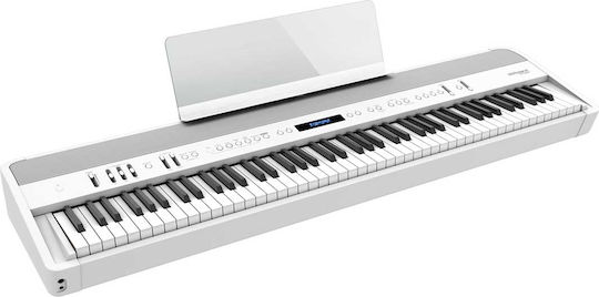 Roland (us) Electric Stage Piano FP-90X with 88 Weighted Keys Built-in Speakers and Connection with Headphones and Computer White