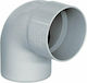 Fasoplast Γωνιακή σύνδεση σωλήνα PVC 63mm ΕΑΚ06387