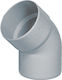 Fasoplast Γωνιακή σύνδεση σωλήνα PVC 63mm ΕΑΚ06345