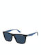 Polaroid Men's Sunglasses with Blue Plastic Frame and Blue Polarized Lens PLD2102/S/X 0VKC3