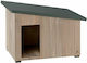Ferplast Argo 60 Hundehaus Hölzernes Außenbereich Beige 69.5x54.5x52cm