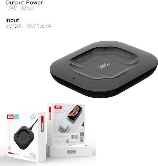 XO Wireless Charger Qi Pad 10W Black WX017