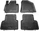 Rezaw Plast Set of Front and Rear Mats 4pcs Tray Type for Hyundai iX35 2010-2015 Black