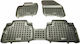 Rezaw Plast Set of Front and Rear Mats 3pcs Tray Type for Ford Galaxy 2015+ Black