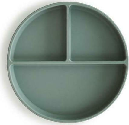 Mushie Baby Food Plate Shifting made of Silicone Green