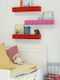 Детски Рафт Bookcase Стенен Червен 47.8x11.5x7.8см