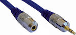 3.5mm male - 3.5mm female Cable Blue 3m (30278)
