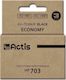 Actis Compatible Inkjet Printer Ink HP 703 CD887AE 15ml Black 1pcs KH-703BKR