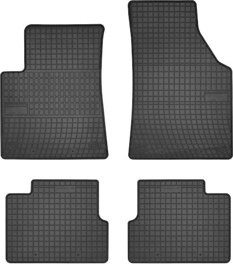 Frogum Σετ Μπροστινά και Πίσω Πατάκια 4τμχ για Jeep Cherokee 2014 Μαύρα