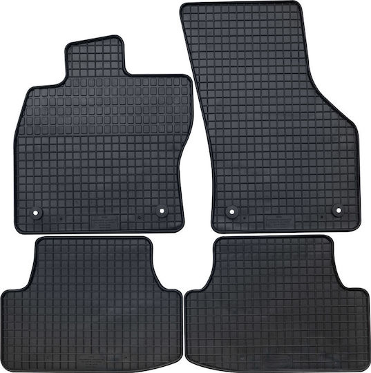 Petex Σετ Μπροστινά και Πίσω Πατάκια 4τμχ για Volkswagen Golf 2012 Μαύρα