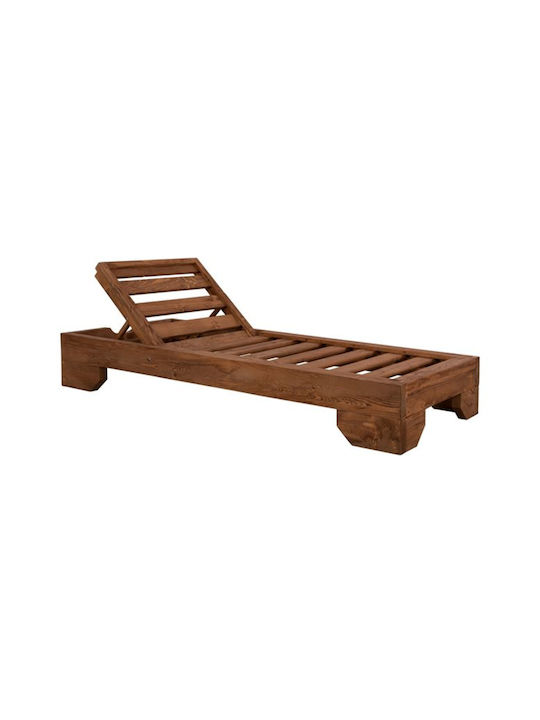 Șezlong Lemn Carpi 204x77.5x29cm