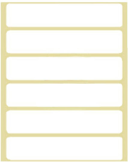 +Efo 240Stück Klebeetiketten No26 in Weiß Farbe 100x23mm