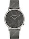 Komono Lewis Herrenuhr 41mm Batterie mit Gray Lederarmband