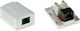 Intronics Einzeln Externe Netzwerksteckdose RJ45 Cat6 in Weiß