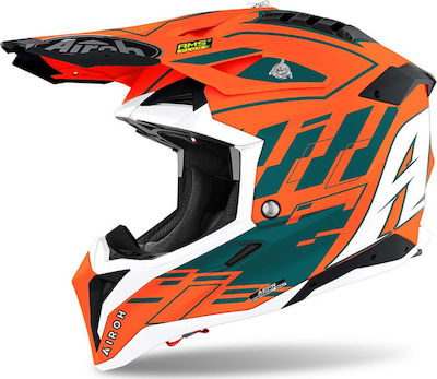 Airoh Aviator 3 Rampage Motocross Helmet ECE 22.05 1290gr Orange Matt AIR000KRA234