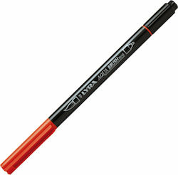 Lyra Aqua Brush Duo Μαρκαδόρος Σχεδίου Κόκκινος...