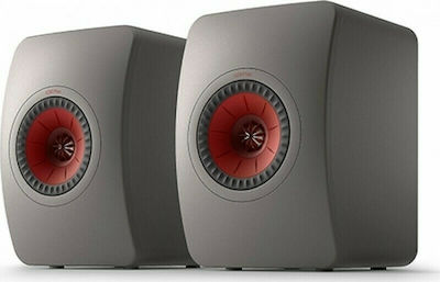 Kef LS50 Meta Paar Hi-Fi Lautsprecher Buch selbst 100W 2 Anzahl von Fahrern B20xT28.5xH30.2cm. Gray