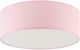 TK Lighting Rondo Multi Bulbs Kids Lighting Ceiling Light of Fabric 15W with Drive Size E27 Pink 38x13cm