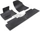 Rigum Set of Front and Rear Mats 4pcs for Kia Carens 2013+ Black